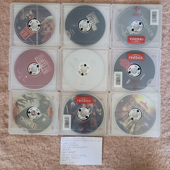 Collection of 9 Redbox DVD Mixed Bundle - Picture 1 of 2
